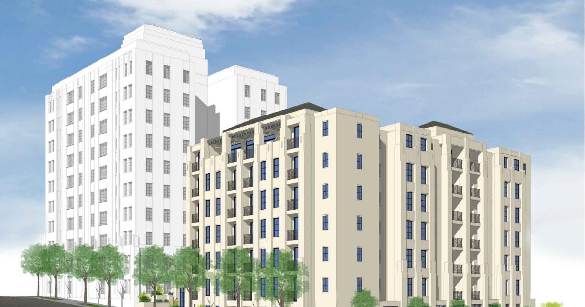 Affordable housing fully-framed at 6650 W. Franklin Ave. in Hollywood